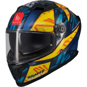 MT Braker SV Fury zárt motoros bukósisak kék-sárga