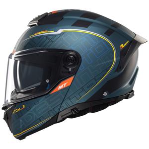 MT Atom 2 SV Destiny felnyitható motoros bukósisak matt zöld-fekete