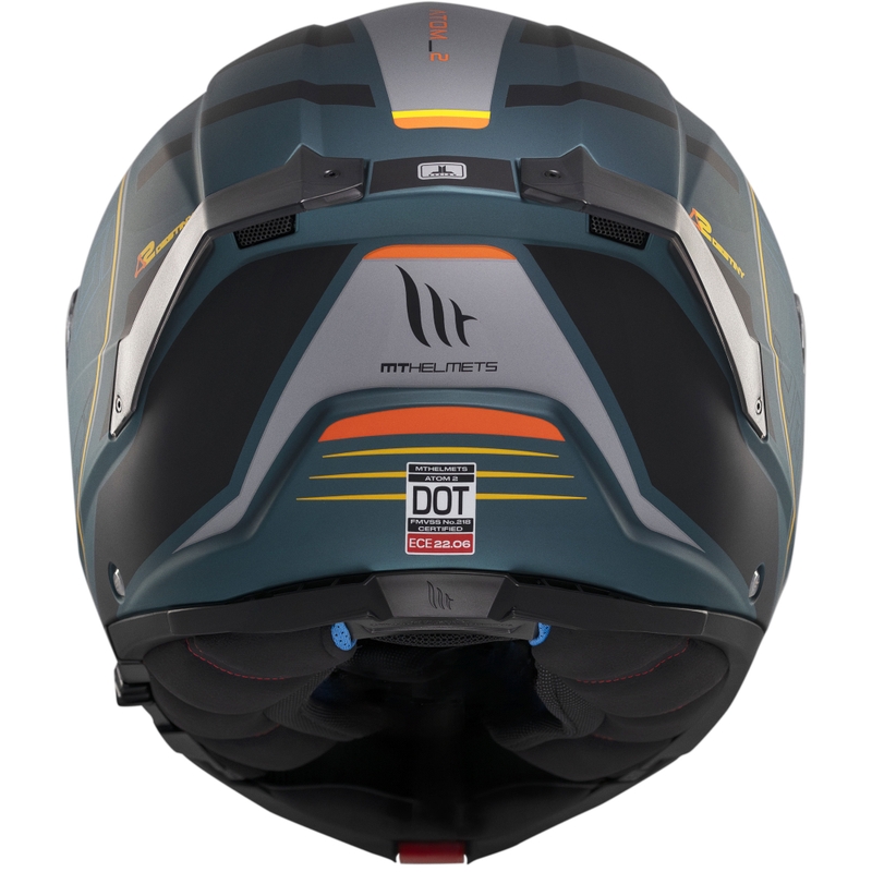 MT Atom 2 SV Destiny felnyitható motoros bukósisak matt zöld-fekete