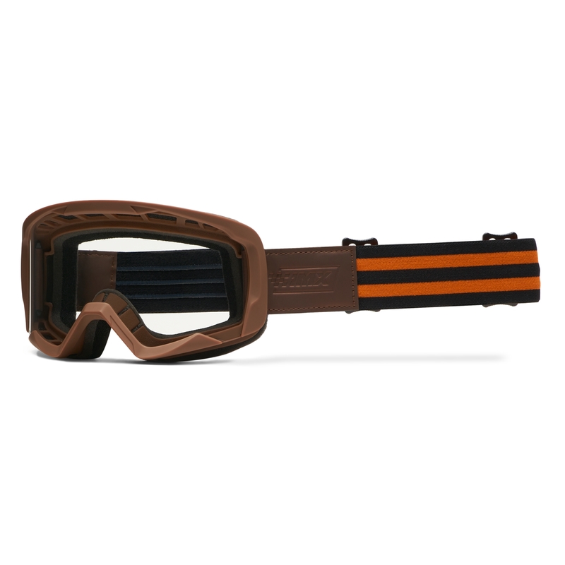 iMX Endurance Rust motocrossz szemüveg barna-narancssárga, narancssárga plexivel