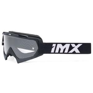iMX Mud motocross szemüveg fekete, átlátszó plexivel