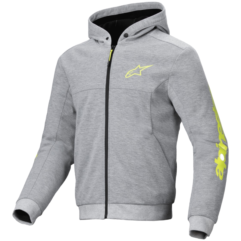 Alpinestars Chrome V2 Sport motoros pulóver szürke-sárga