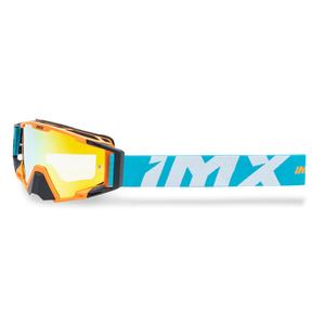 iMX Sand motocross szemüveg narancssárga-kék-fehér, irídium plexivel