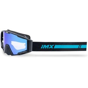 iMX Sand motocross szemüveg fekete-kék, kék irídium plexivel