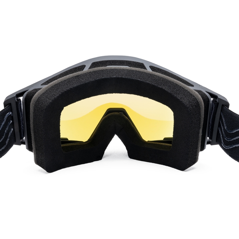 iMX Sand motocross szemüveg fekete-kék, kék irídium plexivel