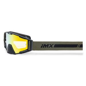 iMX Sand motocross szemüveg fekete-bronz, narancssárga irídium plexivel