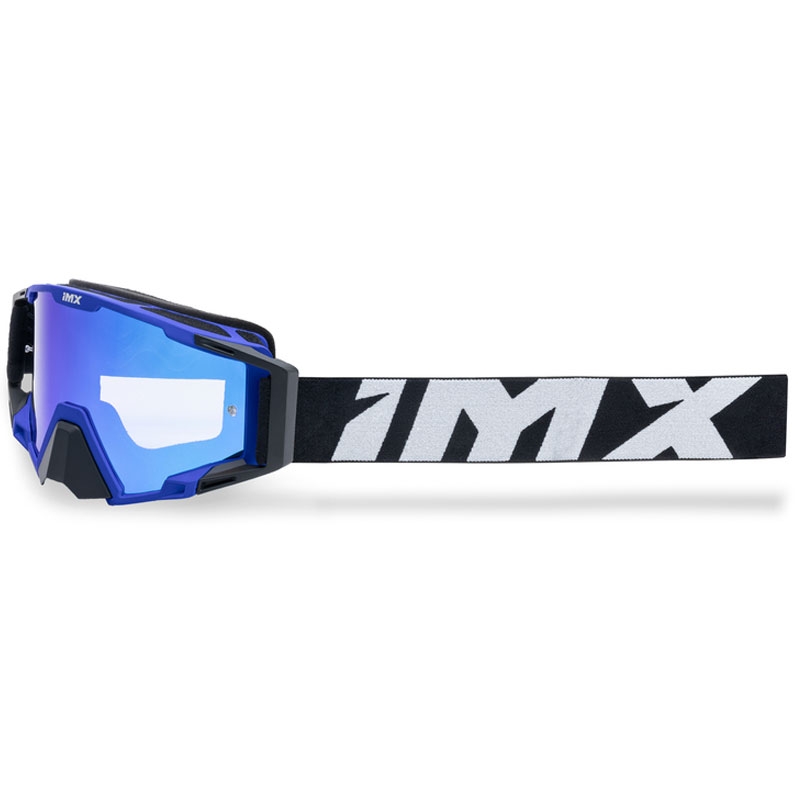 iMX Sand motocross szemüveg fekete-kék, irídium plexivel