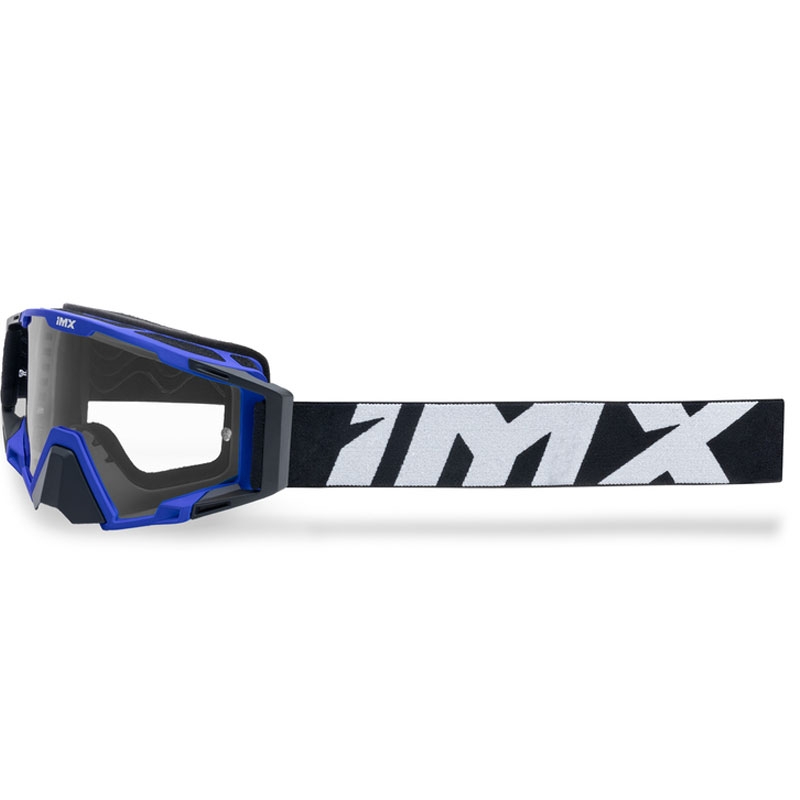 iMX Sand motocross szemüveg fekete-kék, irídium plexivel