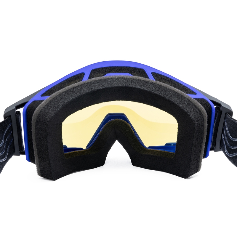 iMX Sand motocross szemüveg fekete-kék, irídium plexivel