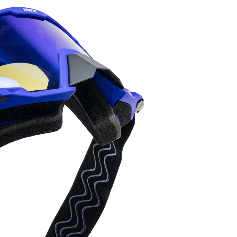 iMX Sand motocross szemüveg fekete-kék, irídium plexivel