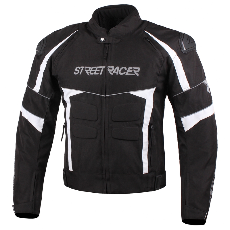 Street Racer Spark motoros dzseki fekete-fehér - II. osztály