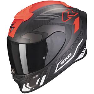 Scorpion EXO-R1 EVO Carbon Air Supra zárt bukósisak fekete-ezüst-piros