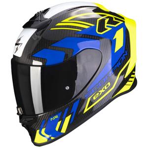 Scorpion EXO-R1 EVO Carbon Air Supra zárt bukósisak fekete-fluo sárga-kék