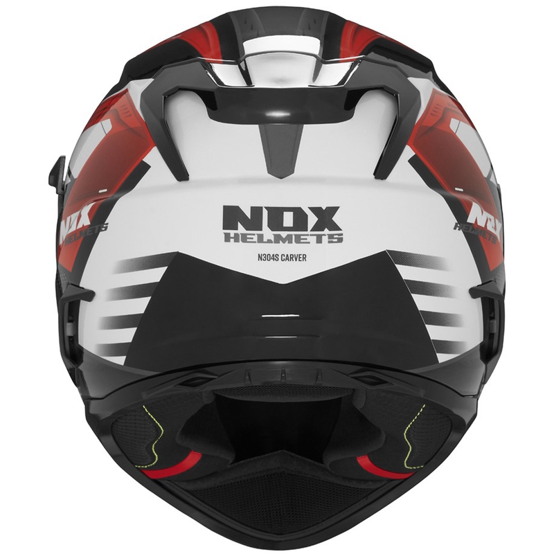 NOX N304S CARVER zárt bukósisak fekete-fehér-piros