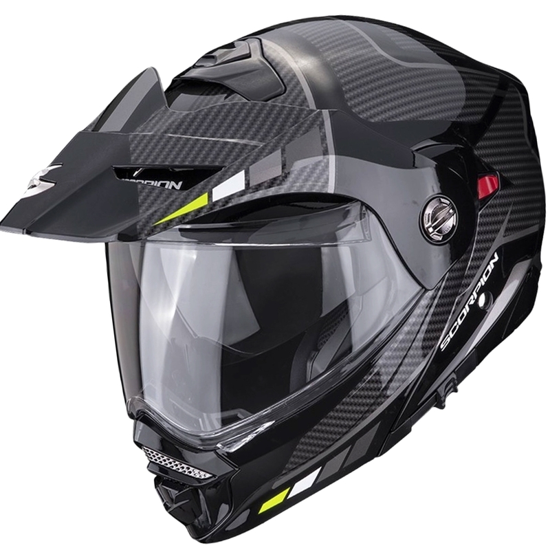 SCORPION ADX-2 CAMINO motoros bukósisak fekete-ezüst-fluo sárga kiárusítás