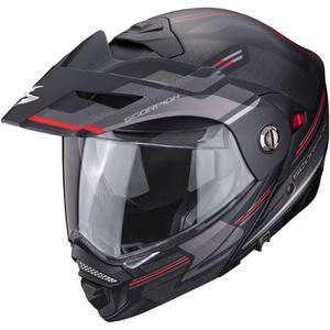 MOTOROS SISAK SCORPION ADX-2 CARRERA matt fekete-piros