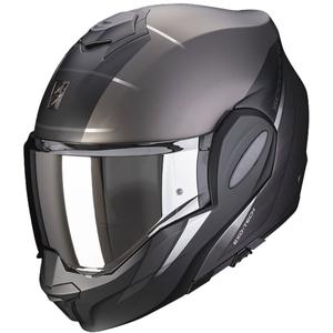 Flip sisak Scorpion EXO-TECH PRIMUS matt ezüst-fekete motorkerékpárhoz