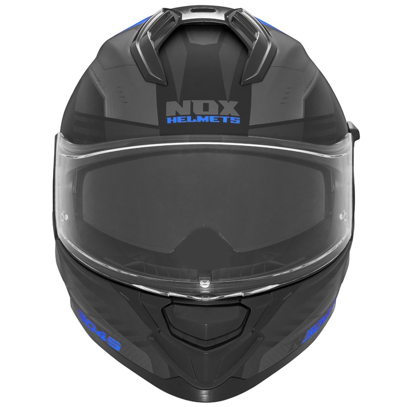 NOX N304S CARVER zárt bukósisak matt fekete-kék