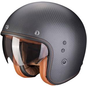 Scorpion Belfast Evo Carbon nyitott sisak fekete matt