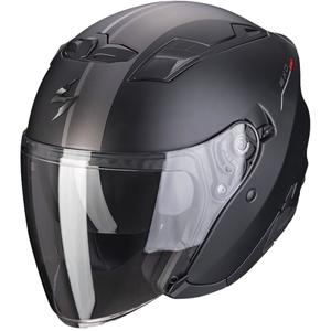 Nyitott sisak Scorpion EXO-230 SR matt fekete-ezüst-piros