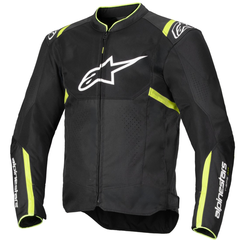 Alpinestars T-SPS Air V2 motoros kabát fekete-fluo sárga