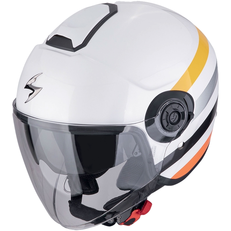 Scorpion EXO-CITY II BEE nyitott motorkerkékpár sisak fehér-sárga kiárusítás