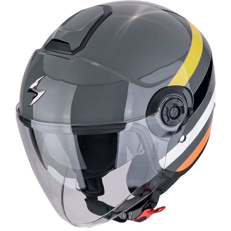 Scorpion EXO-CITY II BEE nyitott motorkerkékpár sisak szürke-sárga-fekete kiárusítás