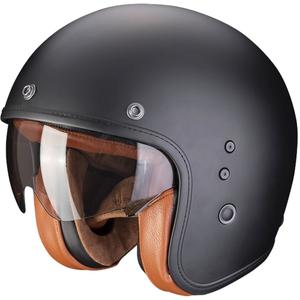 Nyitott sisak SCORPION BELFAST EVO LUXE fekete matt