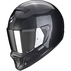 Beépített motoros sisak Scorpion EXO-HX1 Carbon SE fekete fényes