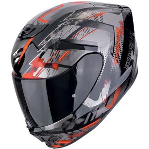 Scorpion EXO-391 CLUTTER zárt motoros bukósisak fekete-piros