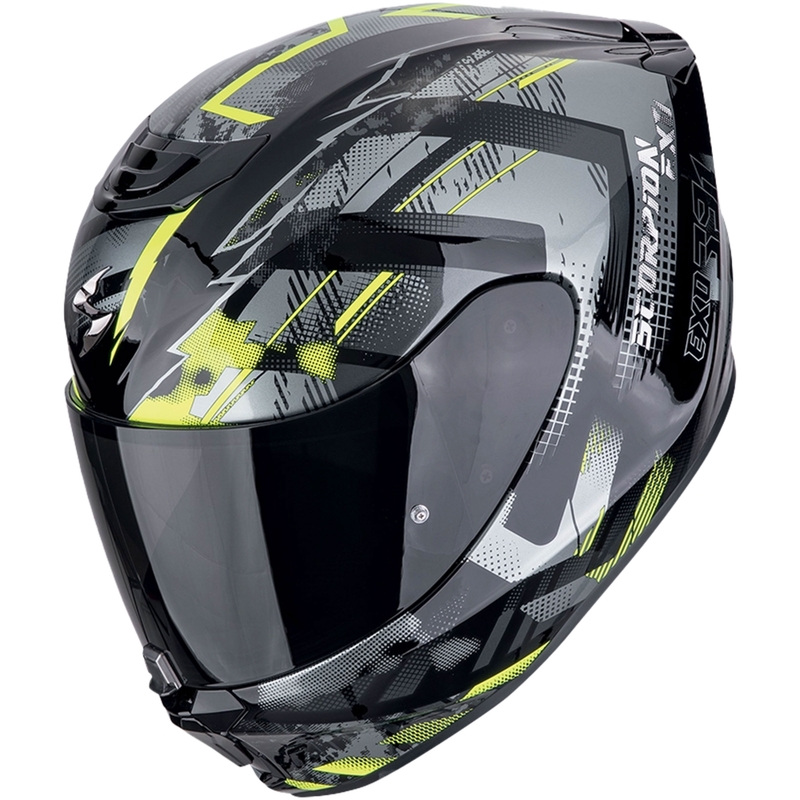 Scorpion EXO-391 CLUTTER zárt motoros bukósisak fekete-fluo sárga