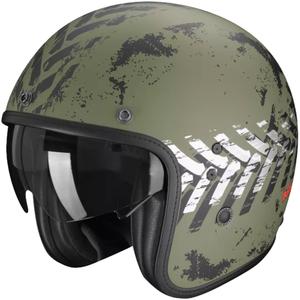 Scorpion Belfast EVO NEVADA nyitott bukósisak zöld-ezüst
