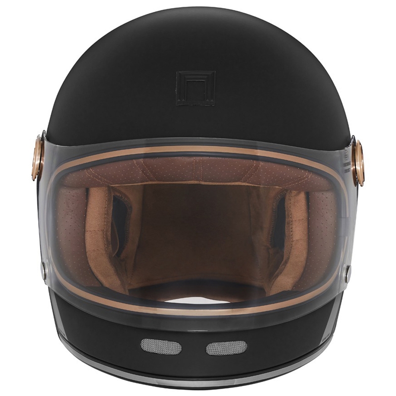 NOX PREMIUM REVENGE zárt motoros sisak matt fekete-arany