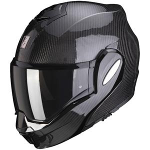 Scorpion EXO-TECH EVO Carbon hátrahajtható állú bukósisak fényes fekete