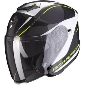 Nyitott sisak Scorpion EXO-S1 Árnyék fekete-fehér-fluo sárga