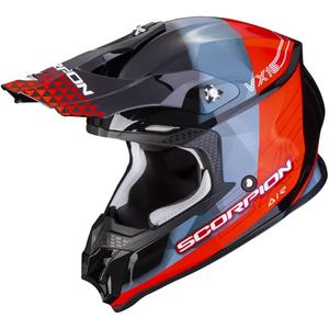 Scorpion VX-16 EVO AIR GEM motocross bukósisak fekete-kék-piros