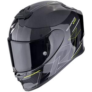 Scorpion EXO-R1 EVO CARBON AIR CYNERGY zárt motoros bukósisak fekete-fluo sárga