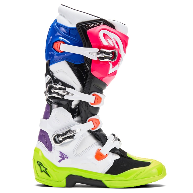 Alpinestars TECH 7 limitált kiadású Hay motokrossz csizma multicolor