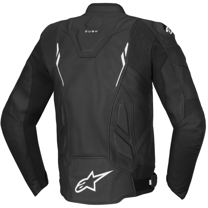 Alpinestars Dusk motoros bőrkabát fekete-fehér