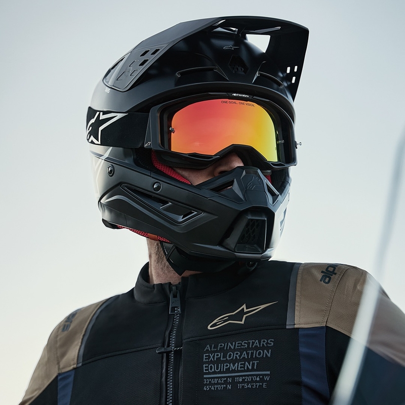 Alpinestars ST-2 Air motoros kabát sötétkék-sötétkhaki-fekete