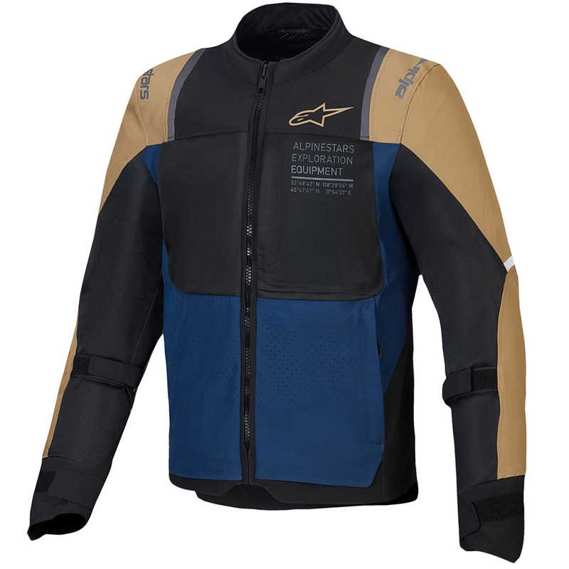 Alpinestars ST-2 Air motoros kabát sötétkék-sötétkhaki-fekete