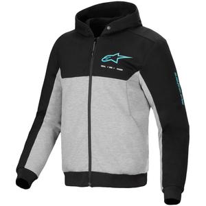 Alpinestars Chrome V2 Sport motoros pulóver szürke-fekete-kék