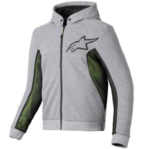 Alpinestars Chrome Air Sport kapucnis pulóver szürke-fekete-sötétkhaki