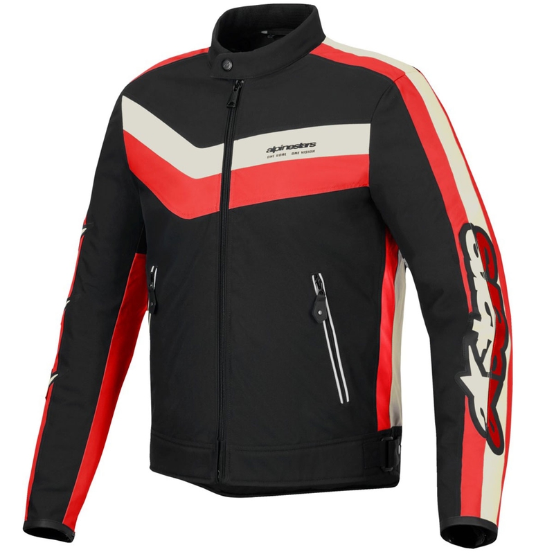 Alpinestars T-Dyno Water Resistant motoros kabát fekete-piros-bézs