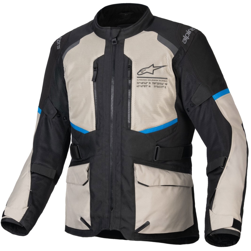 Alpinestars Andes Air Drystar motoros kab8t fekete-szürke-zöld-kék