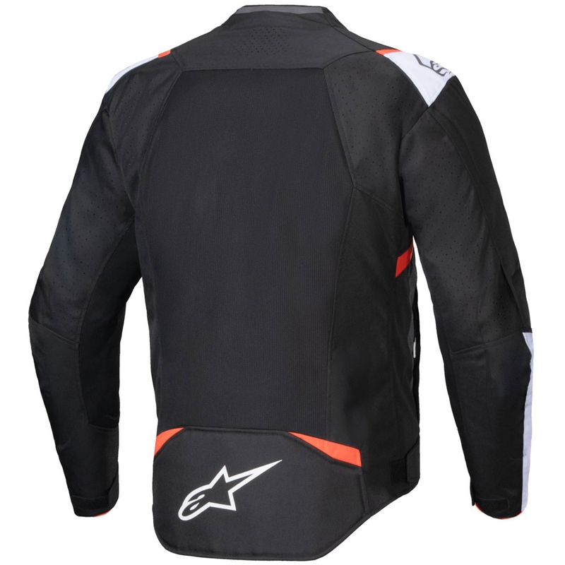 Alpinestars T-SPS Air V2 motoros kabát fekete-fehér-fluo piros