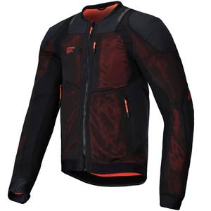Alpinestars TROOP-AIR PRO motoros kabát fekete-fluo piros