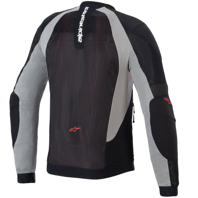 Alpinestars TROOP-AIR motoros kabát fekete-világosszürke-piros