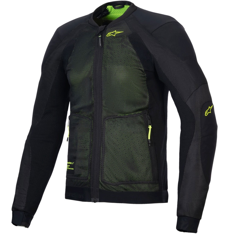 Alpinestars TROOP-AIR motoros kabát fekete-fluo sárga