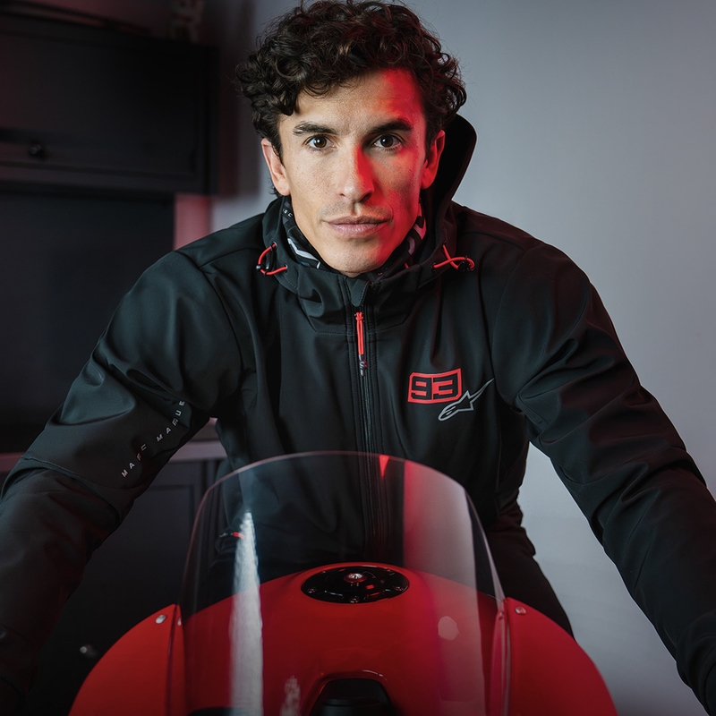 Alpinestars RADIUM TECH HOODIE MM93 motoros pulóver fekete-piros-szürke